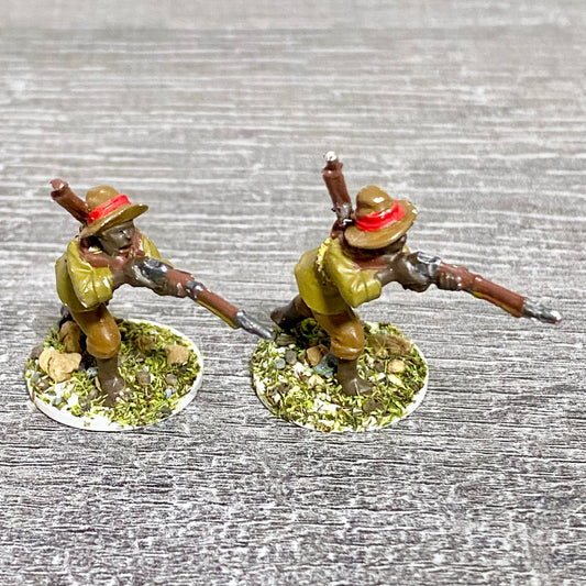 2x 28mm Native Isandlwana Figures Painted Metal Miniatures Zulu War Games #6