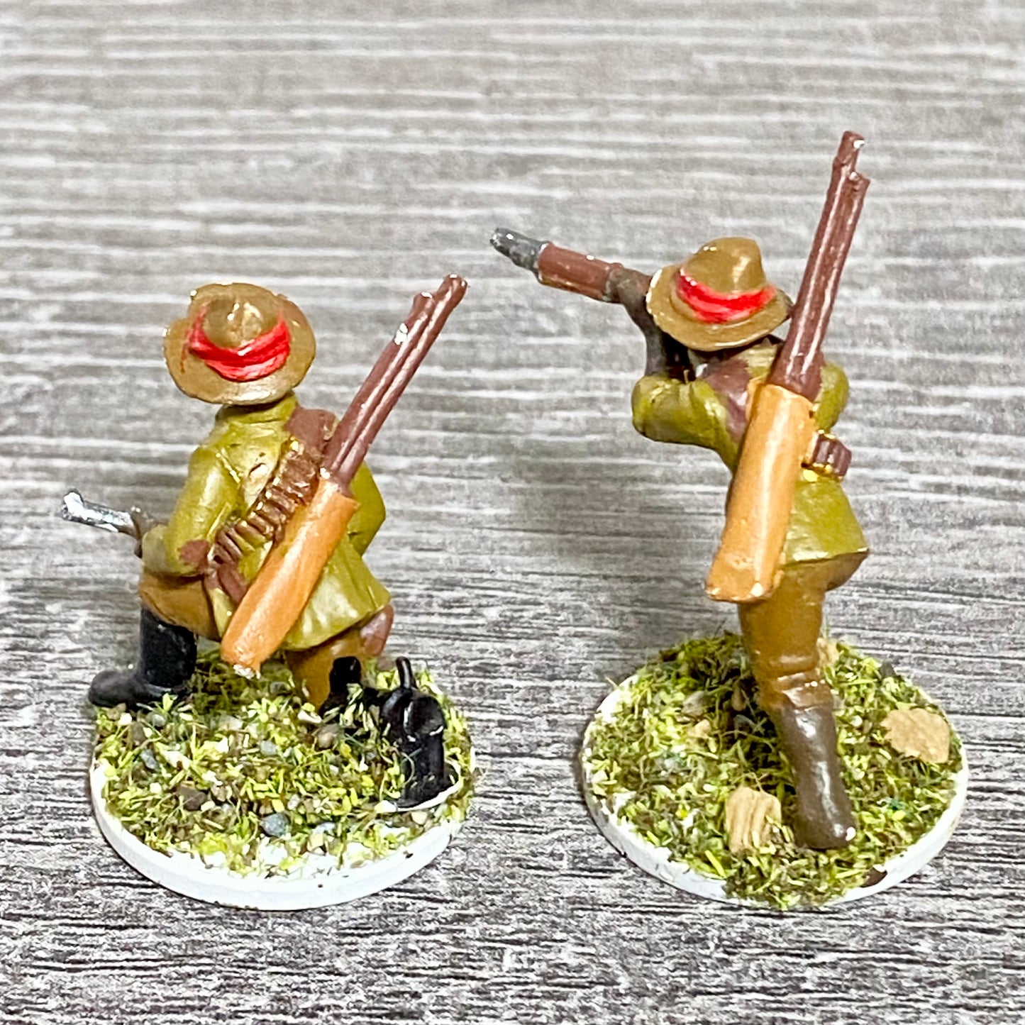 2x 28mm Native Isandlwana Figures Painted Metal Miniatures Zulu War Games #7