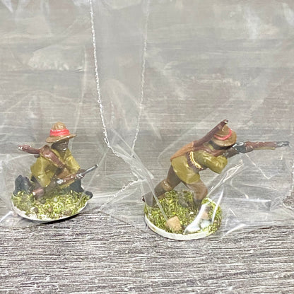 2x 28mm Native Isandlwana Figures Painted Metal Miniatures Zulu War Games #7