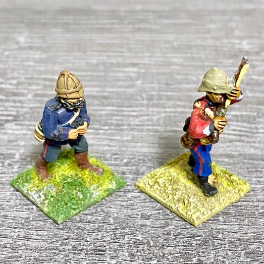 2x 28mm 24th Regiment Figures Painted Metal Perry Miniatures Zulu Wargames #3