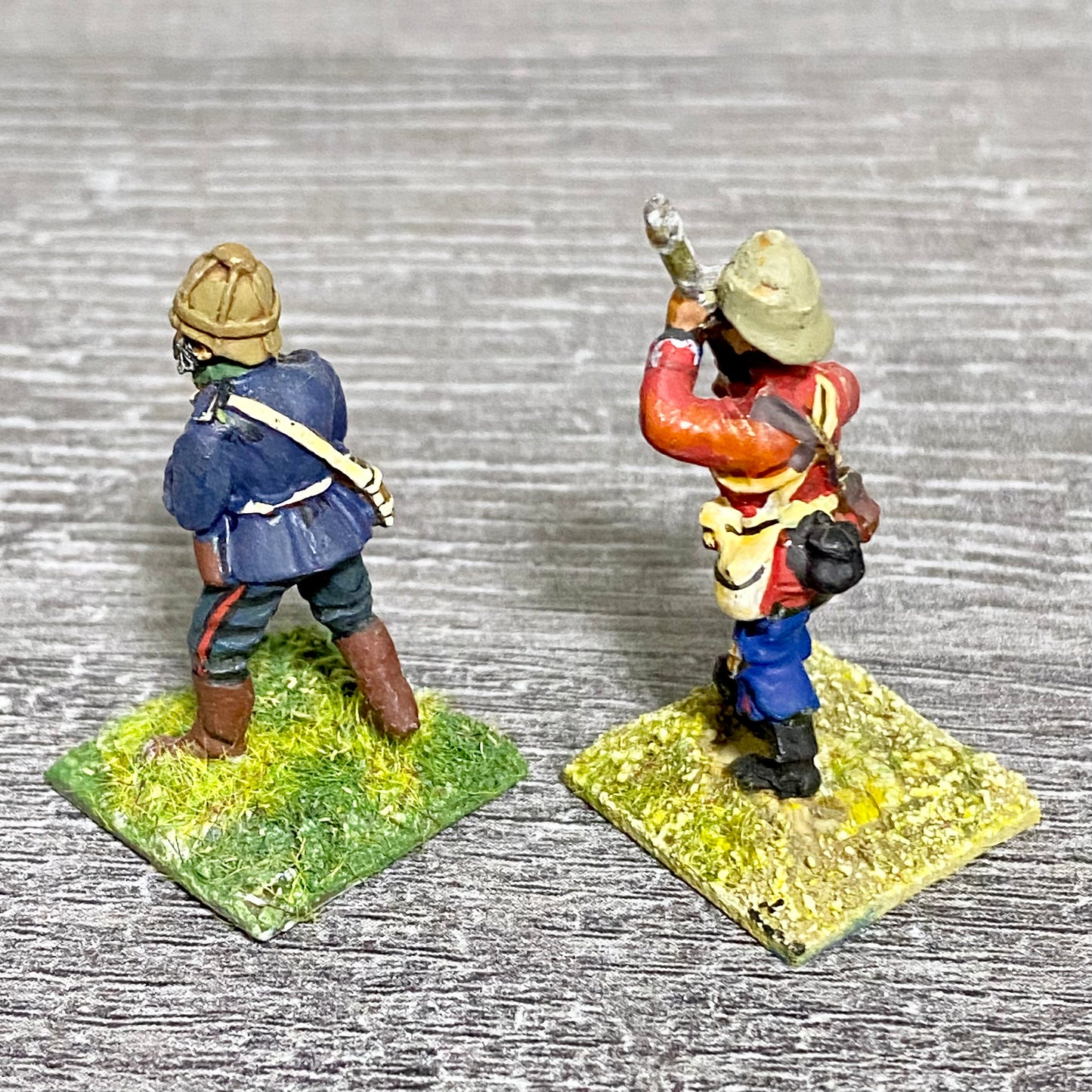 2x 28mm 24th Regiment Figures Painted Metal Perry Miniatures Zulu Wargames #3