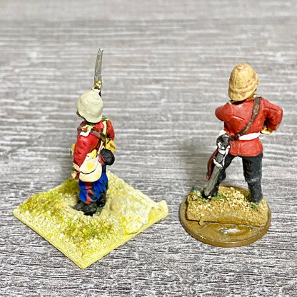 2x 28mm 24th Regiment Figures Painted Metal Perry Miniatures Zulu Wargames #5