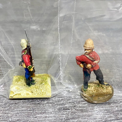 2x 28mm 24th Regiment Figures Painted Metal Perry Miniatures Zulu Wargames #5