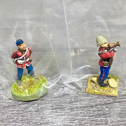 2x 28mm 24th Regiment Figures Painted Metal Perry Miniatures Zulu Wargames #6