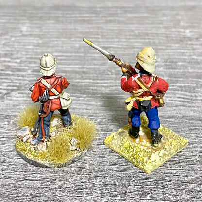 2x 28mm 24th Regiment Figures Painted Metal Perry Miniatures Zulu Wargames #8