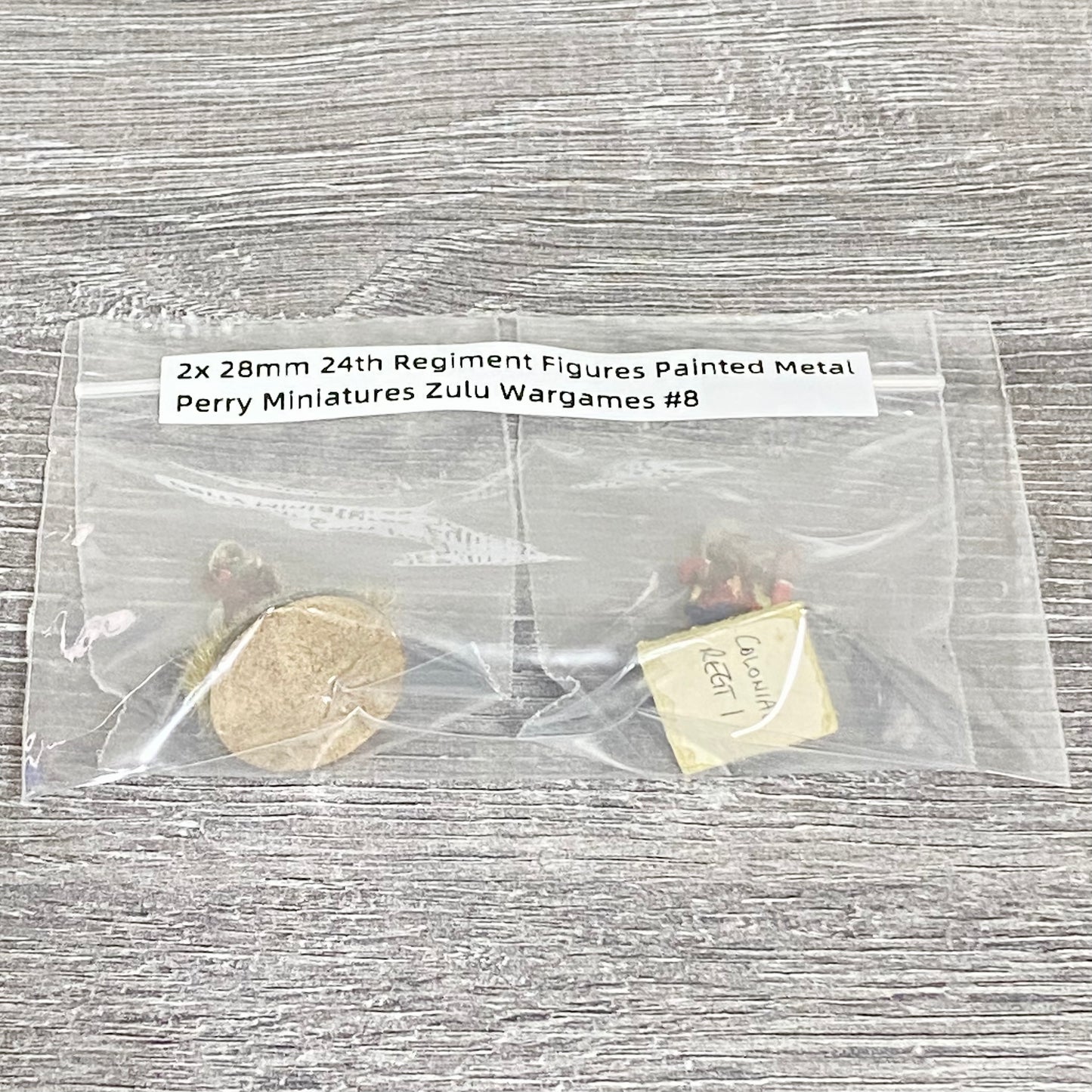 2x 28mm 24th Regiment Figures Painted Metal Perry Miniatures Zulu Wargames #8