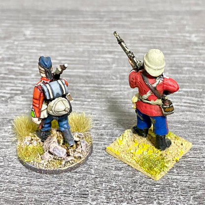 2x 28mm 24th Regiment Figures Painted Metal Perry Miniatures Zulu Wargames #10