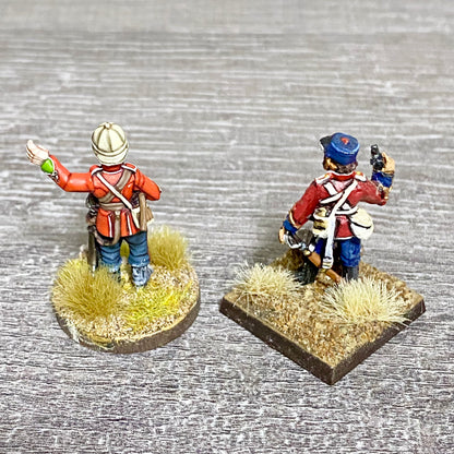 2x 28mm 24th Regiment Figures Painted Metal Perry Miniatures Zulu Wargames #11