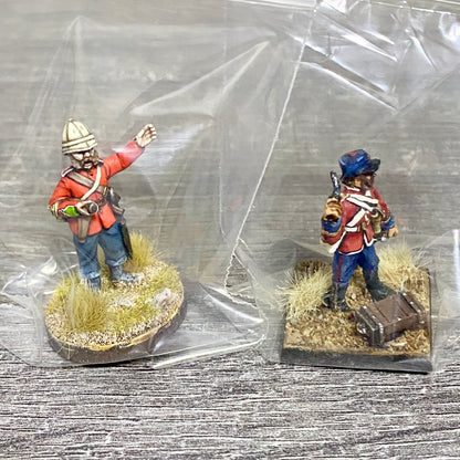 2x 28mm 24th Regiment Figures Painted Metal Perry Miniatures Zulu Wargames #11