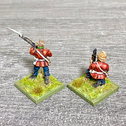2x 28mm 24th Regiment Figures Painted Metal Perry Miniatures Zulu Wargames #20