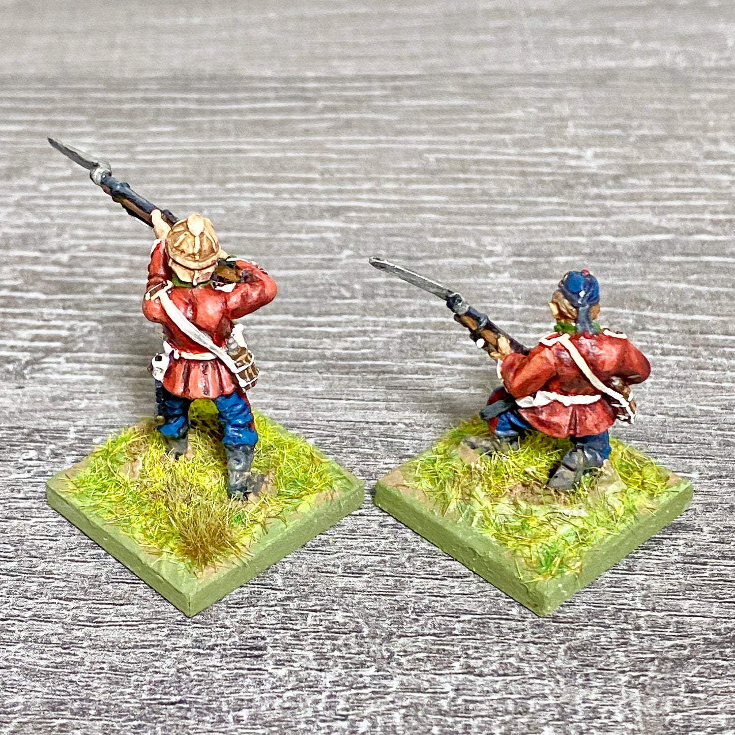 2x 28mm 24th Regiment Figures Painted Metal Perry Miniatures Zulu Wargames #21