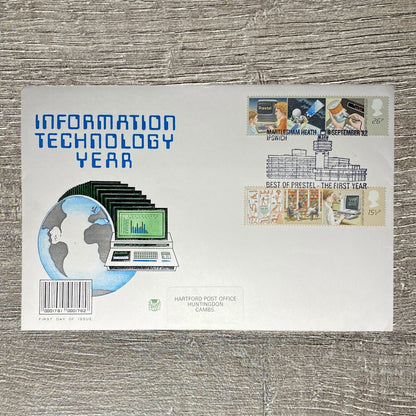 GB Information Technology Year 1982 Set On Mercury FDC Of Issue 15 1/2p & 26p