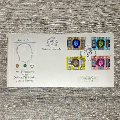 GB FDC 21st Anniversary Duke Of Edinburgh’s Award Scheme Silver Jubilee Full Set