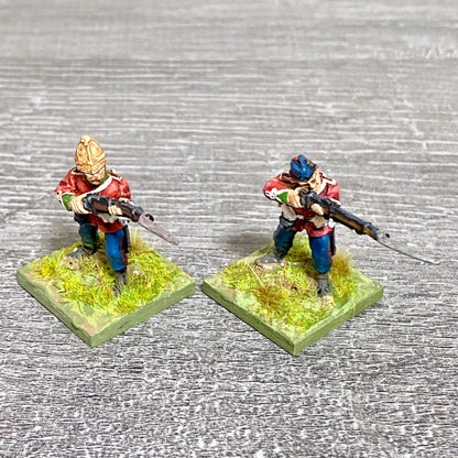 2x 28mm 24th Regiment Figures Painted Metal Perry Miniatures Zulu Wargames #23