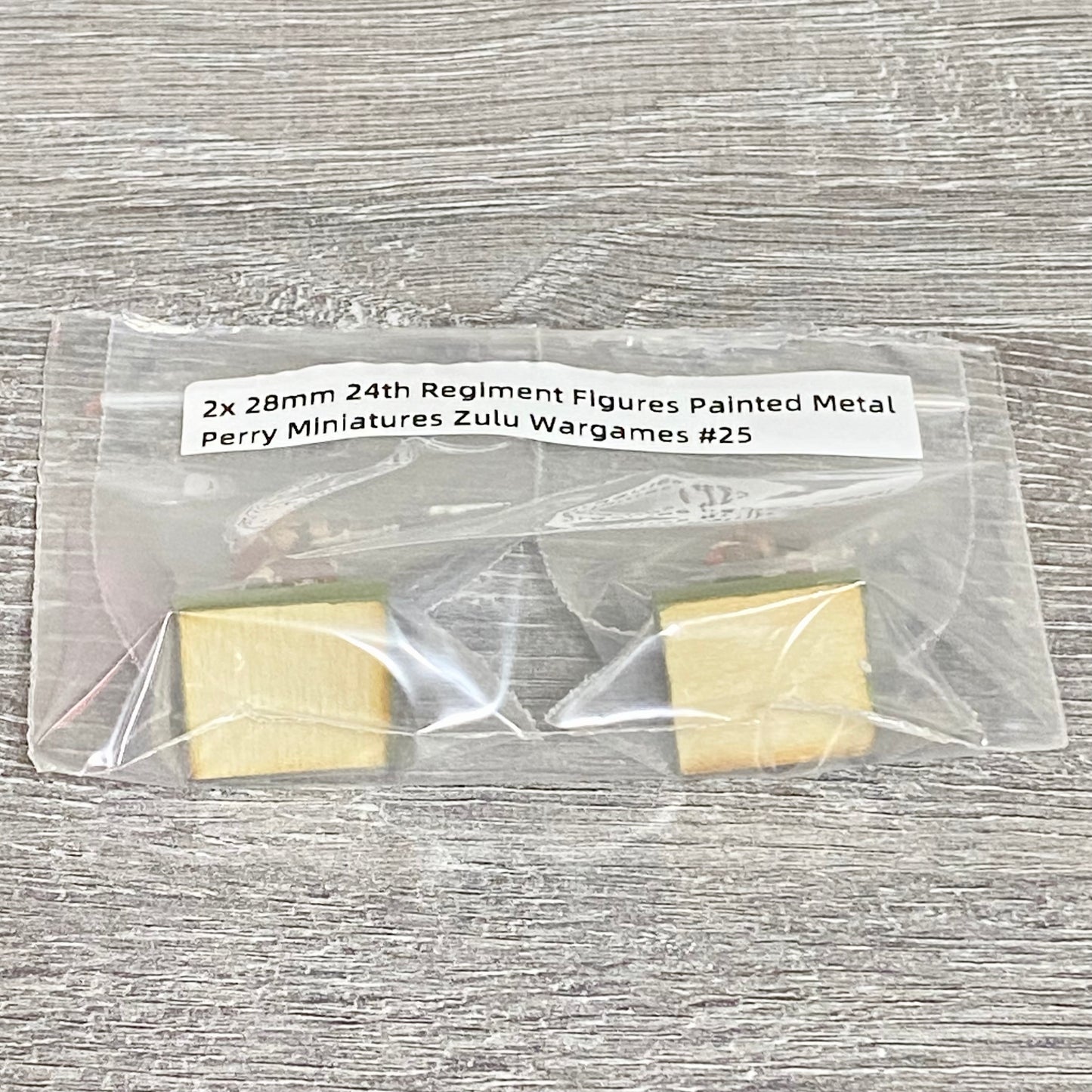 2x 28mm 24th Regiment Figures Painted Metal Perry Miniatures Zulu Wargames #25