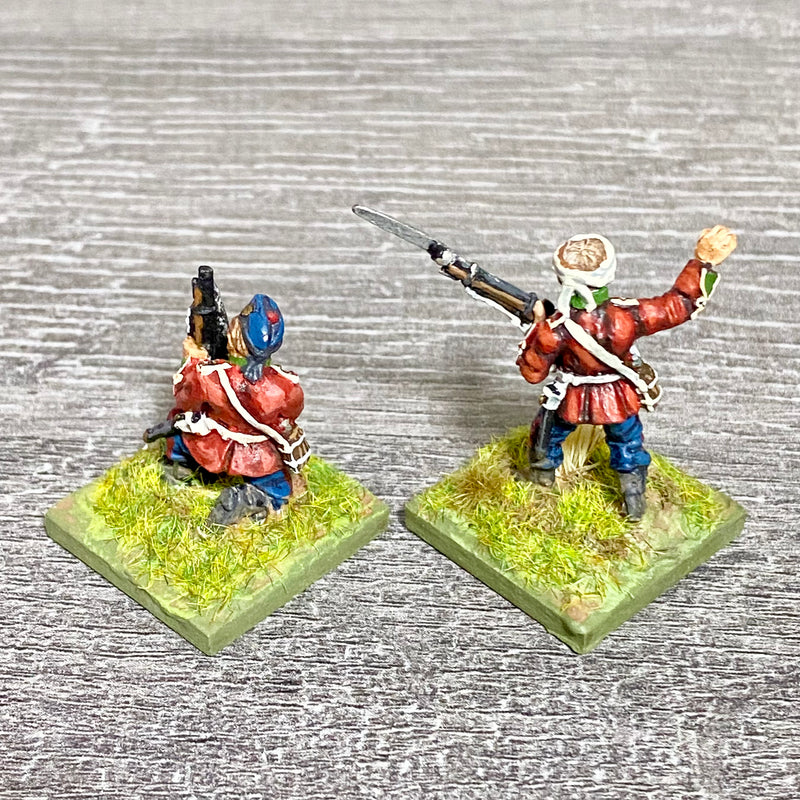 2x 28mm 24th Regiment Figures Painted Metal Perry Miniatures Zulu Wargames #27