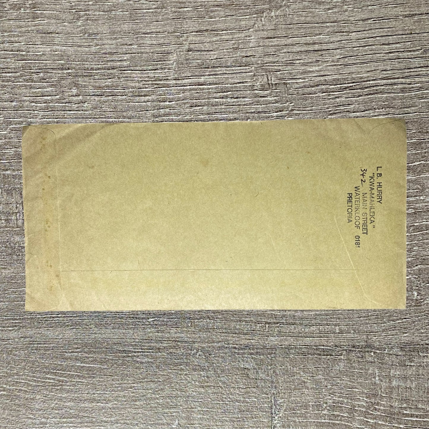 Vintage Postal Cover Envelope 1979 4x South African Save Fuel Stamps RSA 4c