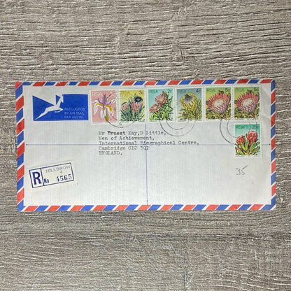 1978 Air Mail Par Avion Cover South Africa To Cambridge RSA 1c 2c 3c 4c 5c 25c