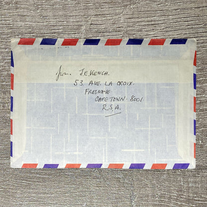 1977 Air Mail Par Avion South Africa England Cape Town Uranium 25 Years RSA 15c