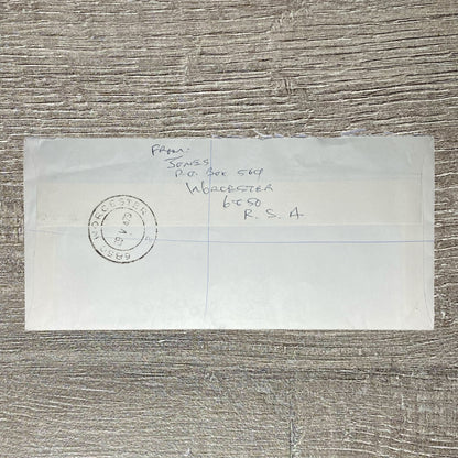 Vintage Postal Cover 1979 Air Mail Worcester No 656 South Africa England RSA 30c