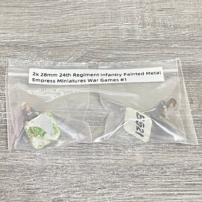 2x 28mm 24th Regiment Infantry Painted Metal Empress Miniatures War Games #1