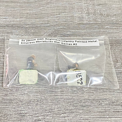 2x 28mm 24th Regiment Infantry Painted Metal Empress Miniatures War Games #2