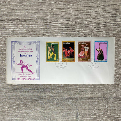 National Dance Theatre Company Of Jamaica FDC Aug 1974 Kingston 5 10 30 50 Cents