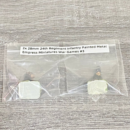 2x 28mm 24th Regiment Infantry Painted Metal Empress Miniatures War Games #3