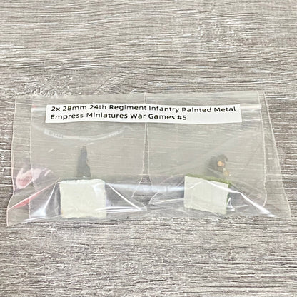 2x 28mm 24th Regiment Infantry Painted Metal Empress Miniatures War Games #5
