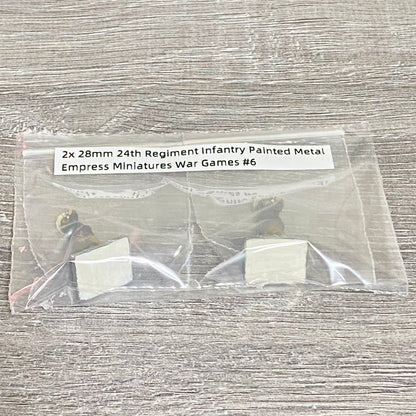 2x 28mm 24th Regiment Infantry Painted Metal Empress Miniatures War Games #6