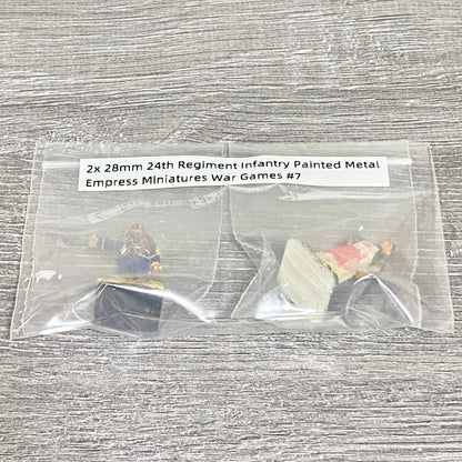 2x 28mm 24th Regiment Infantry Painted Metal Empress Miniatures War Games #7