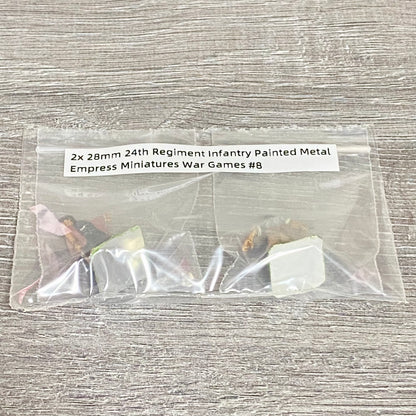 2x 28mm 24th Regiment Infantry Painted Metal Empress Miniatures War Games #8