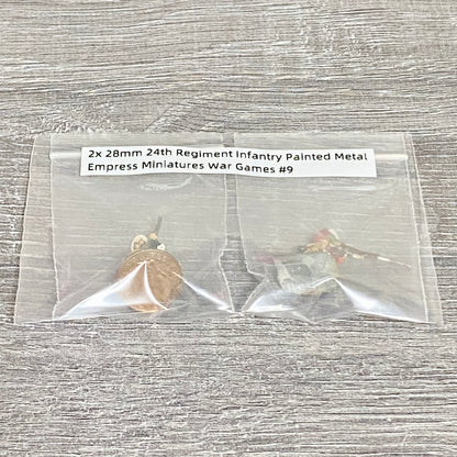 2x 28mm 24th Regiment Infantry Painted Metal Empress Miniatures War Games #9