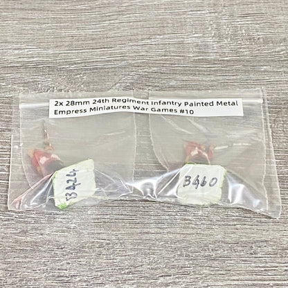 2x 28mm 24th Regiment Infantry Painted Metal Empress Miniatures War Games #10