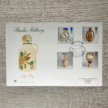 GB FDC April 1987 Studio Pottery Cleo Hay Special Corner Ashford Kent Postmarked