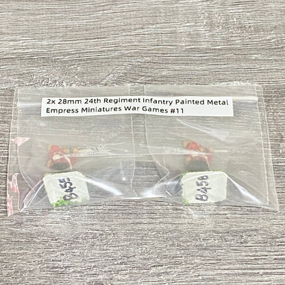 2x 28mm 24th Regiment Infantry Painted Metal Empress Miniatures War Games #11