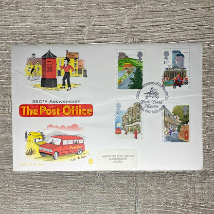 GB FDC July 1985 350th Anniversary The Post Office Bath Avon Special Postmarked
