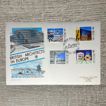 GB FDC 12th May 1987 British Architects In Europe London W1 Postmarked 4 Stamps