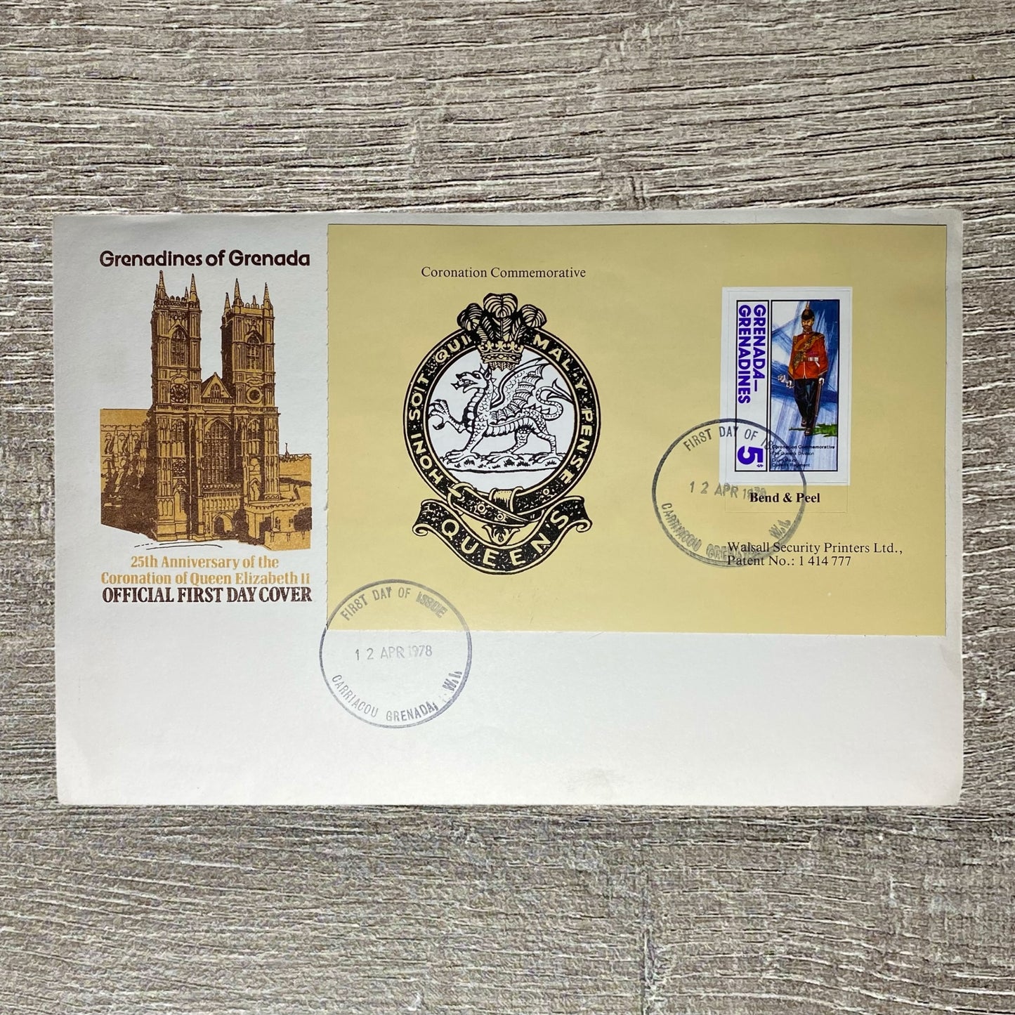 FDC April 1978 Grenadines Grenada 25th Anniversary Coronation Queen Elizabeth II