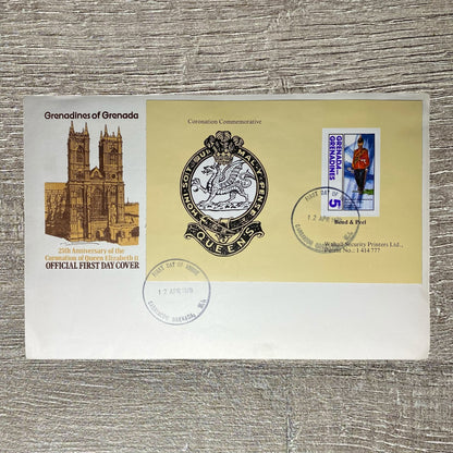 FDC April 1978 Grenadines Grenada 25th Anniversary Coronation Queen Elizabeth II