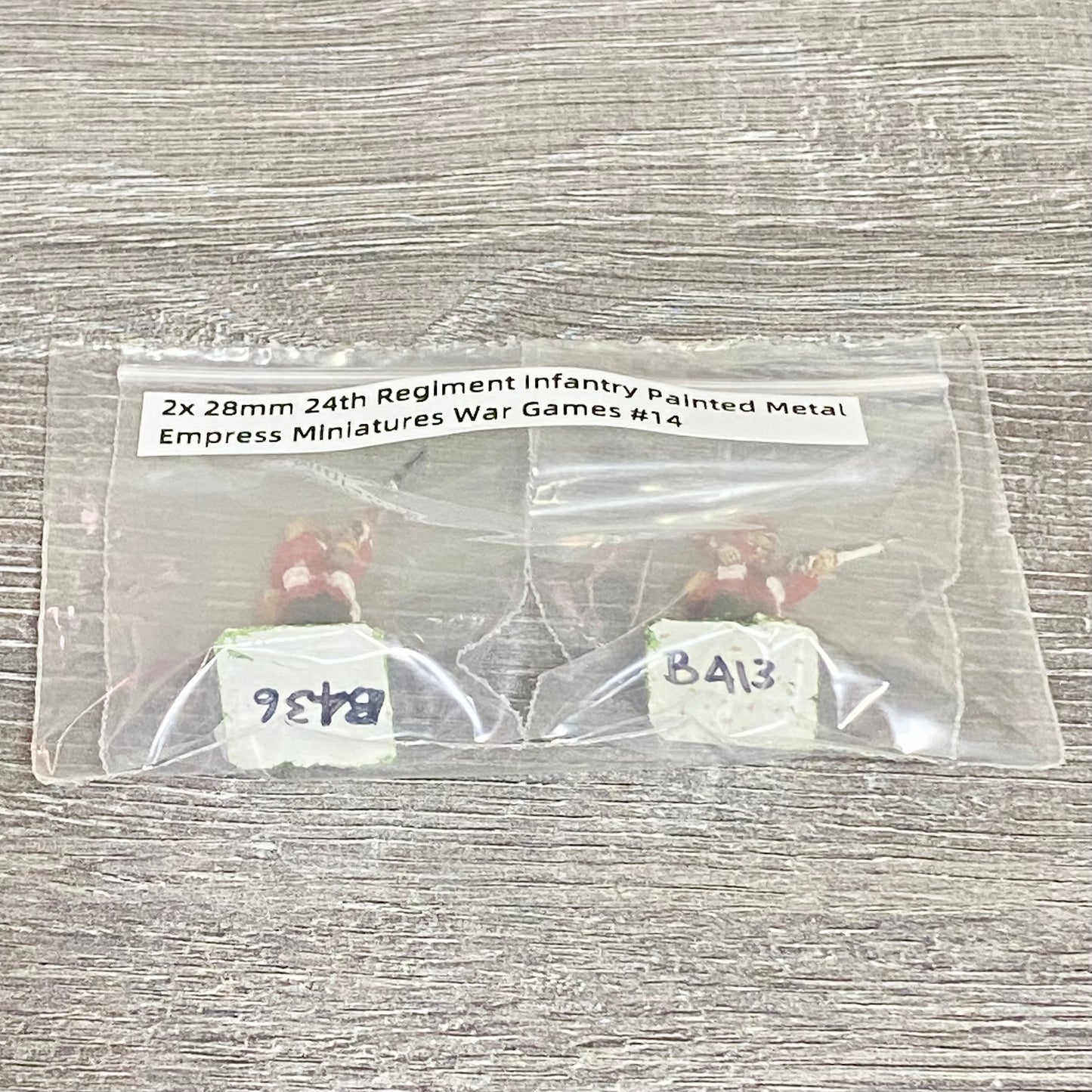 2x 28mm 24th Regiment Infantry Painted Metal Empress Miniatures War Games #14