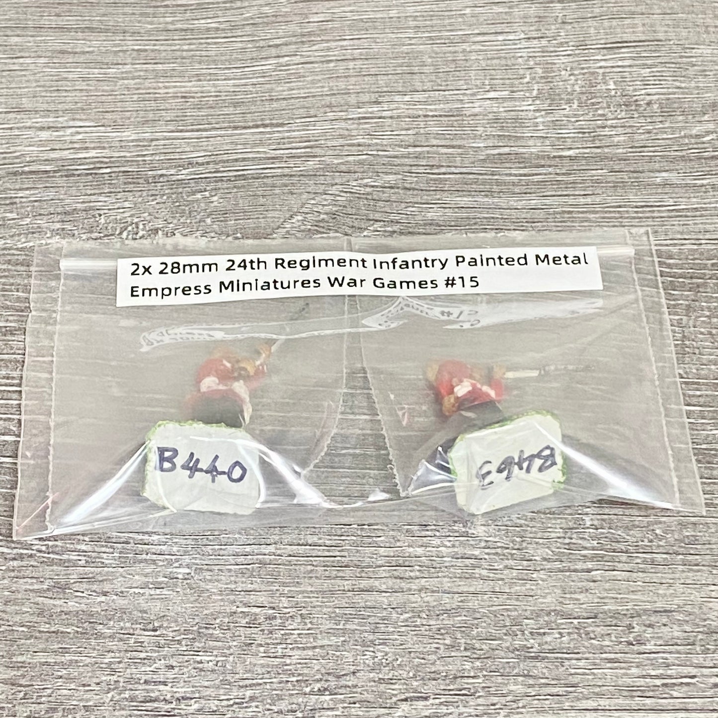 2x 28mm 24th Regiment Infantry Painted Metal Empress Miniatures War Games #15