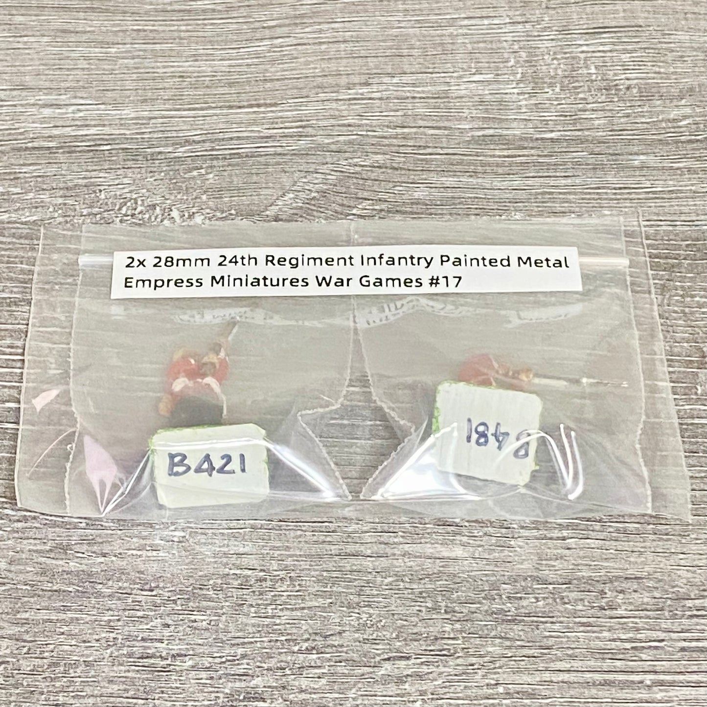 2x 28mm 24th Regiment Infantry Painted Metal Empress Miniatures War Games #17