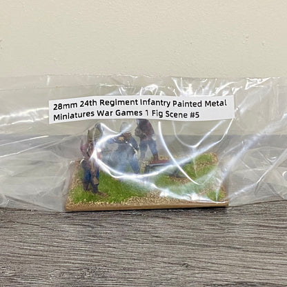 28mm 24th Regiment Infantry Painted Metal Miniatures War Games 1 Fig Scene #5