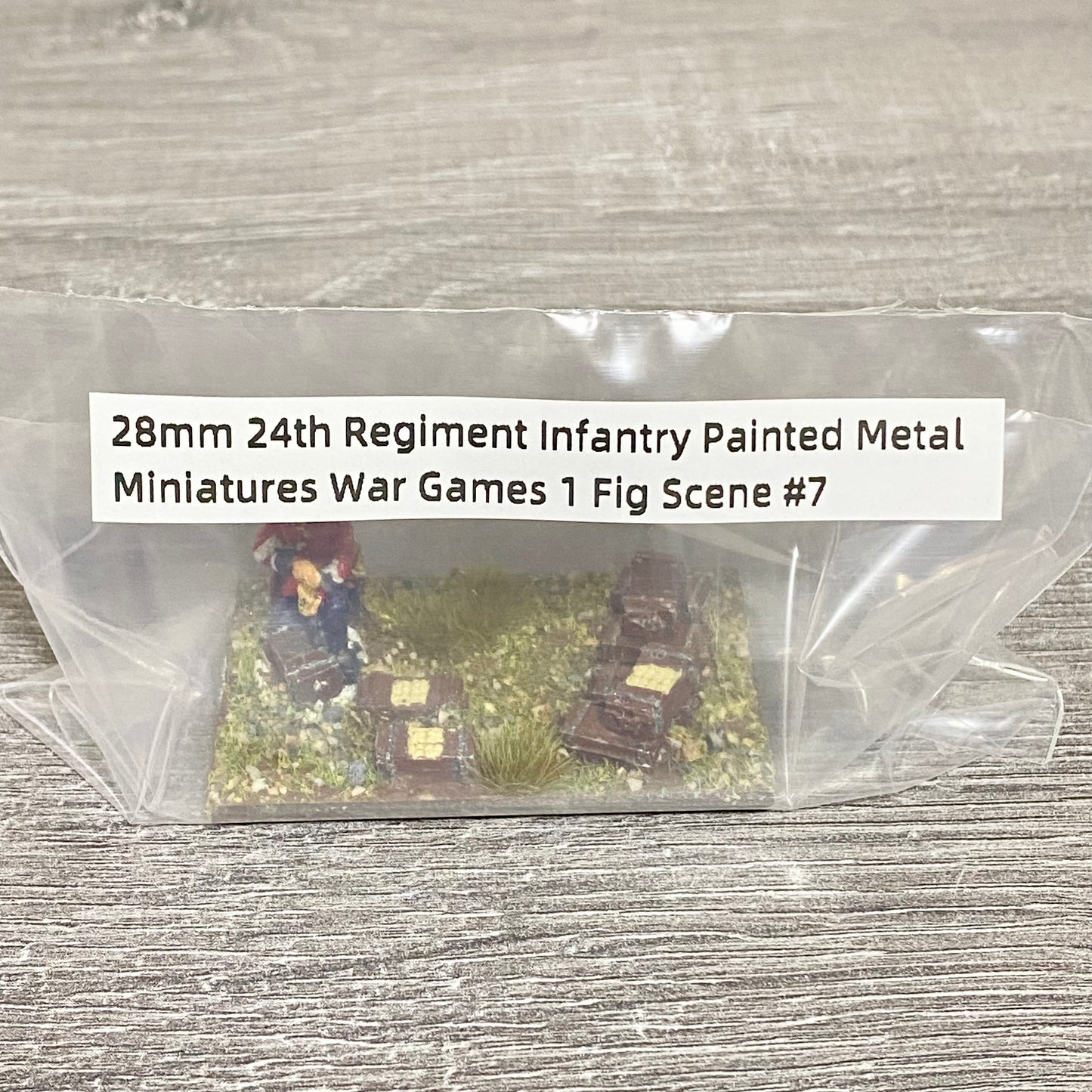 28mm 24th Regiment Infantry Painted Metal Miniatures War Games 1 Fig Scene #7