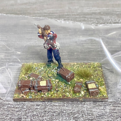 28mm 24th Regiment Infantry Painted Metal Miniatures War Games 1 Fig Scene #8