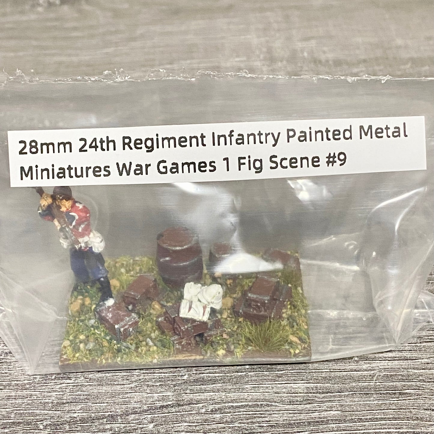 28mm 24th Regiment Infantry Painted Metal Miniatures War Games 1 Fig Scene #9