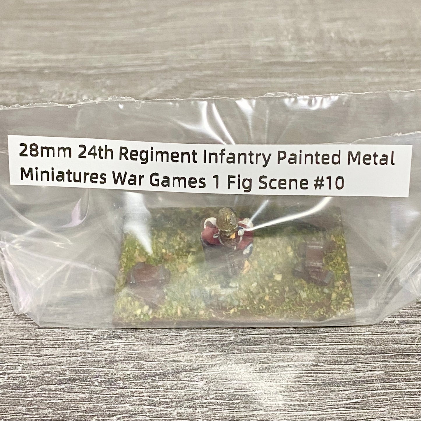 28mm 24th Regiment Infantry Painted Metal Miniatures War Games 1 Fig Scene #10