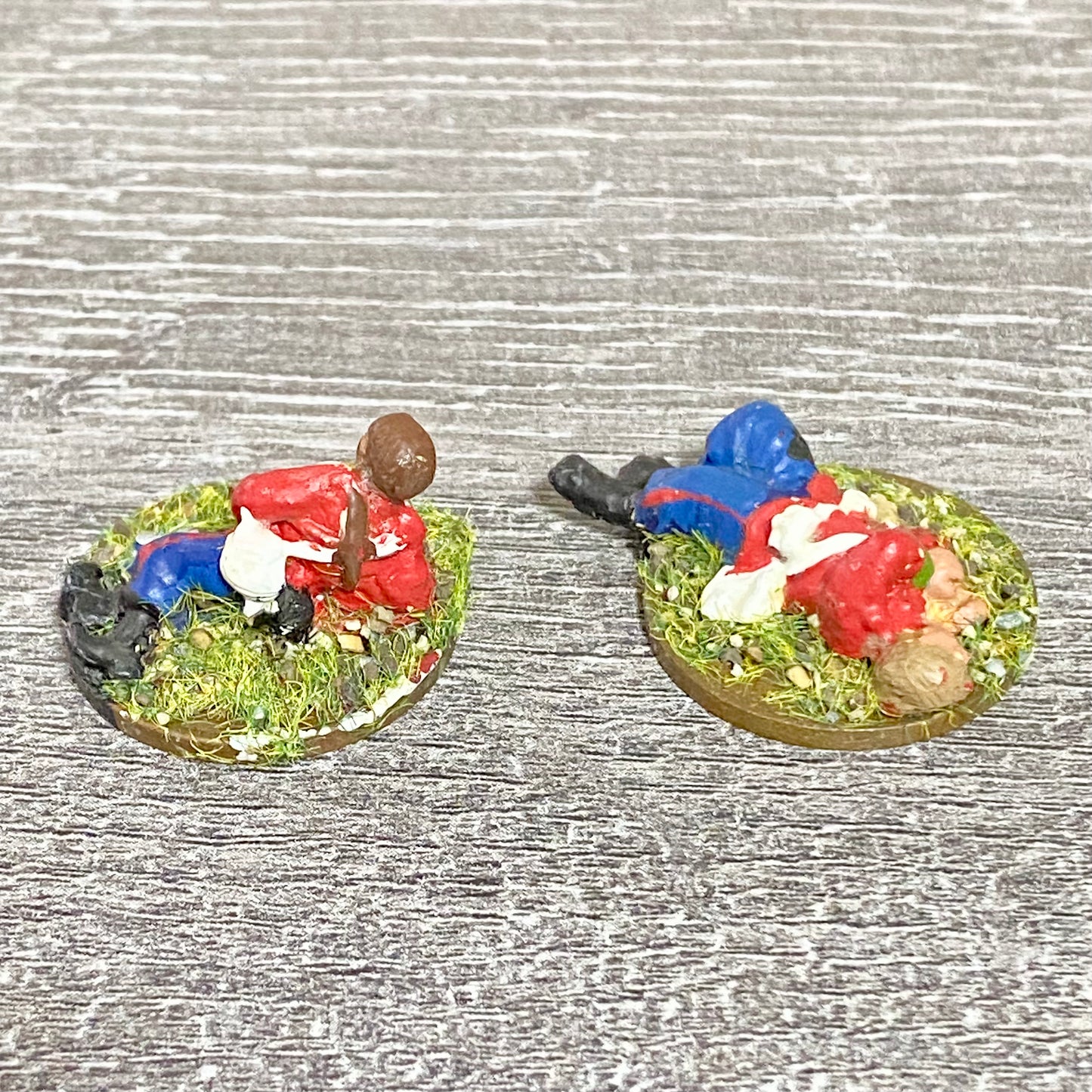 2x 28mm 24th Regiment Wounded Casualties Painted Metal Miniatures War Games #4