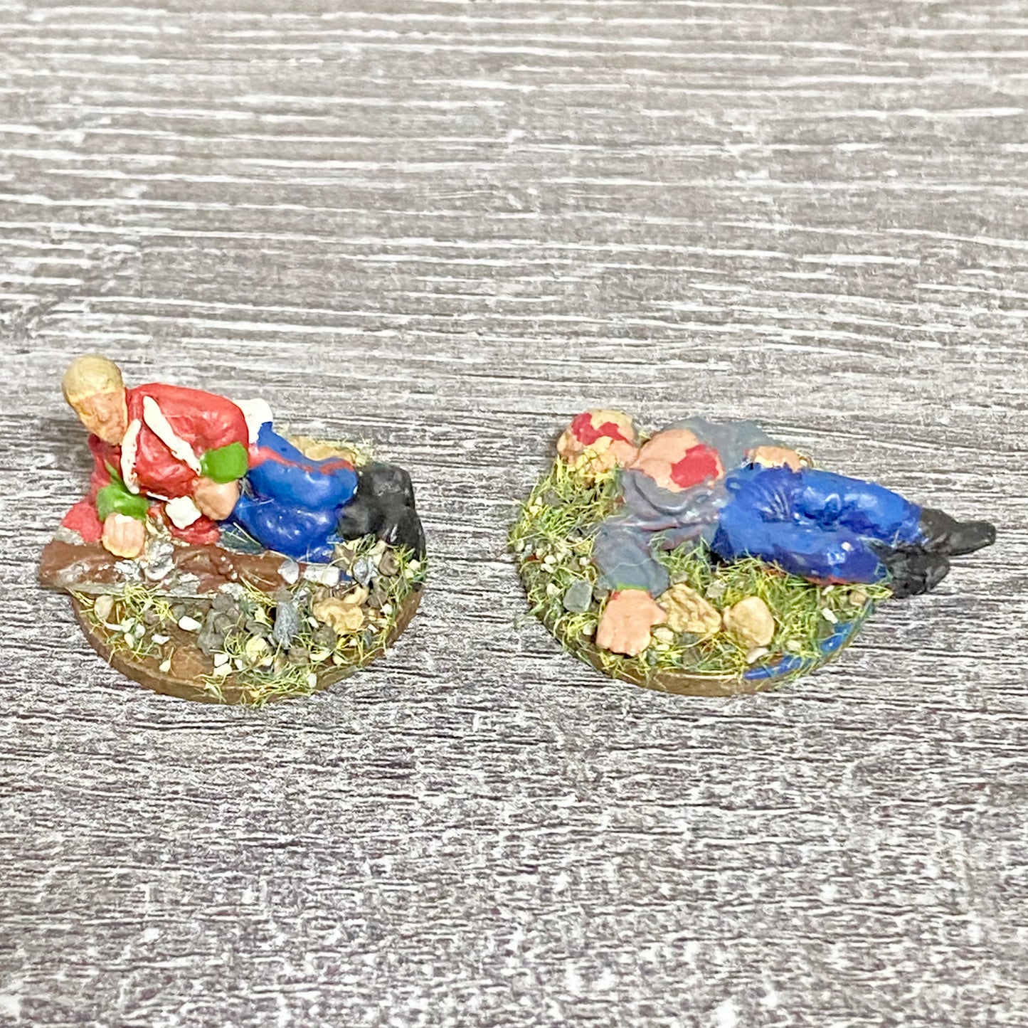 2x 28mm 24th Regiment Wounded Casualties Painted Metal Miniatures War Games #5